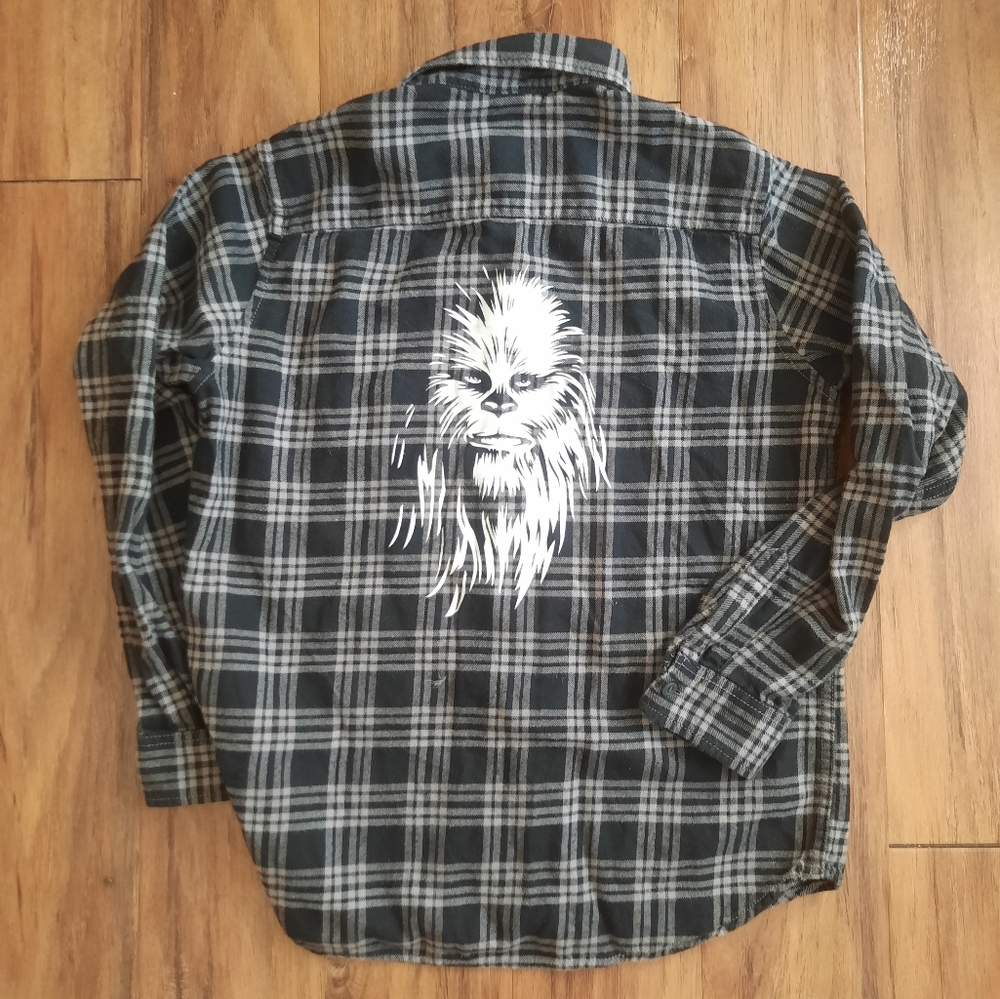 Star Wars x UniQlo Chewbacca Kids Flannel Shirt
